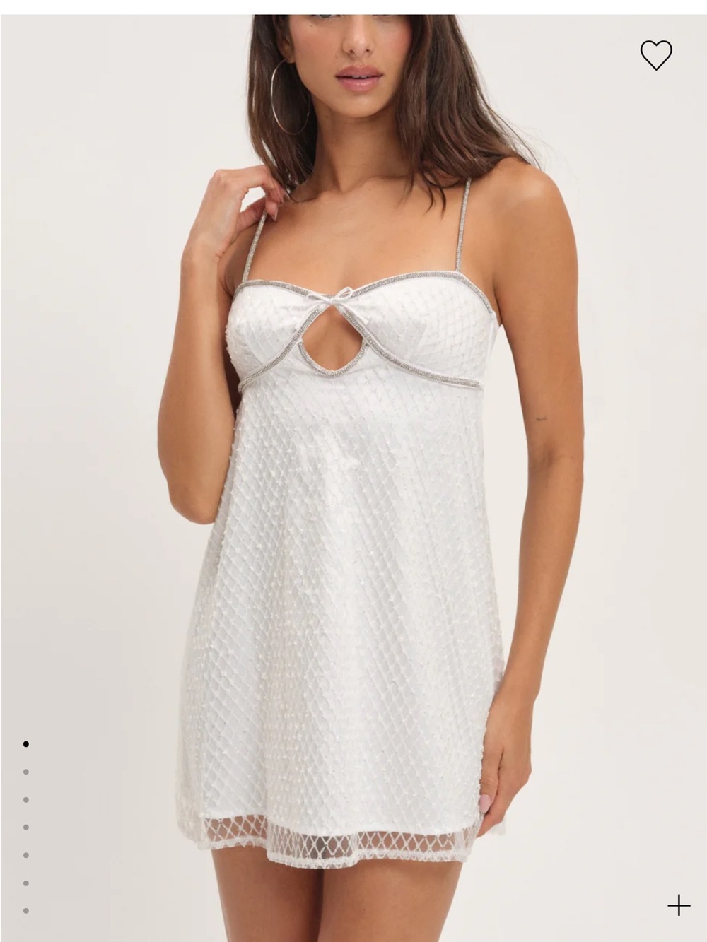 For Love & Lemons Glitter Slip Dress